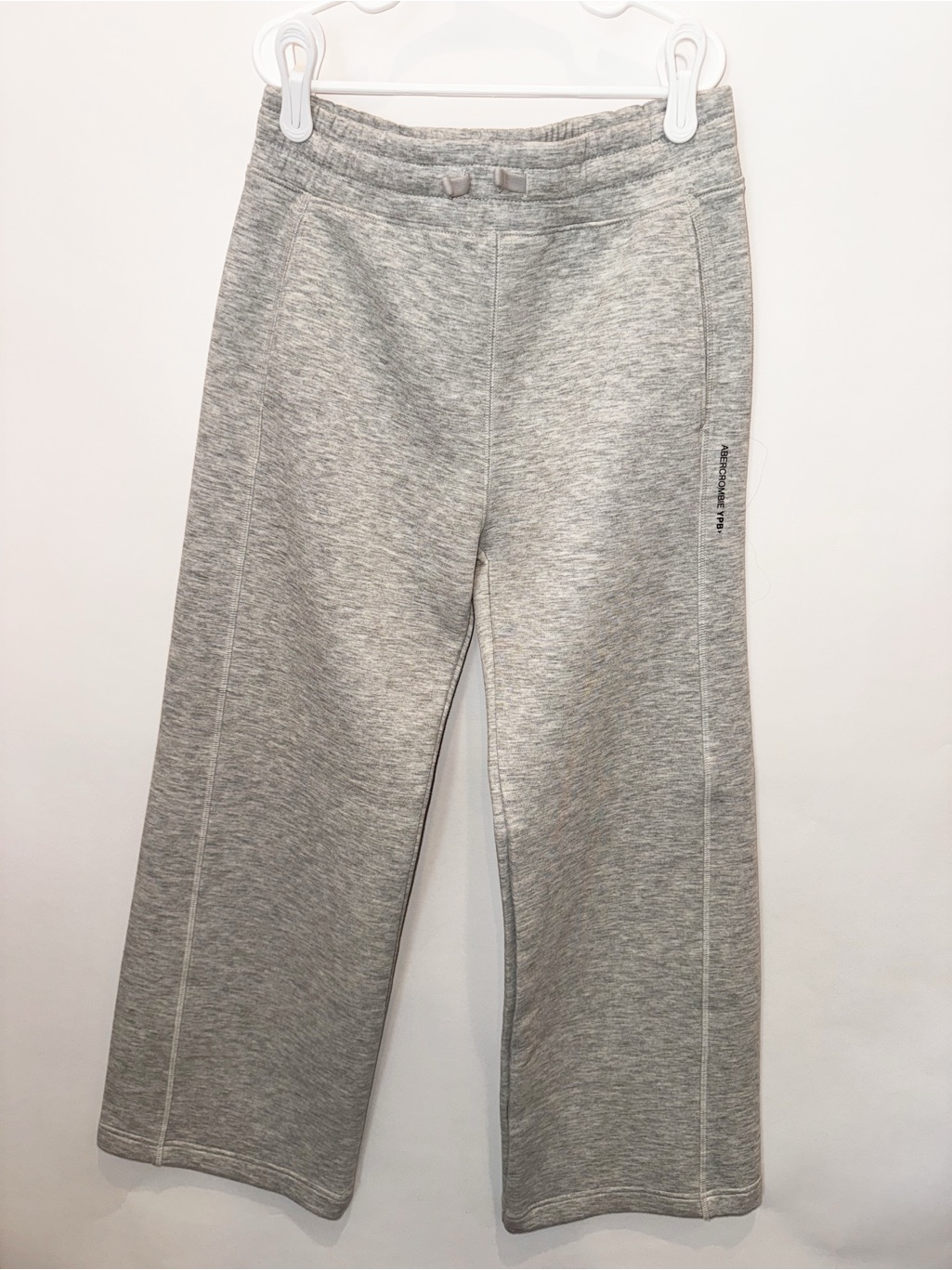 Abercrombie Kids Gray Wide-Leg Sweatpants